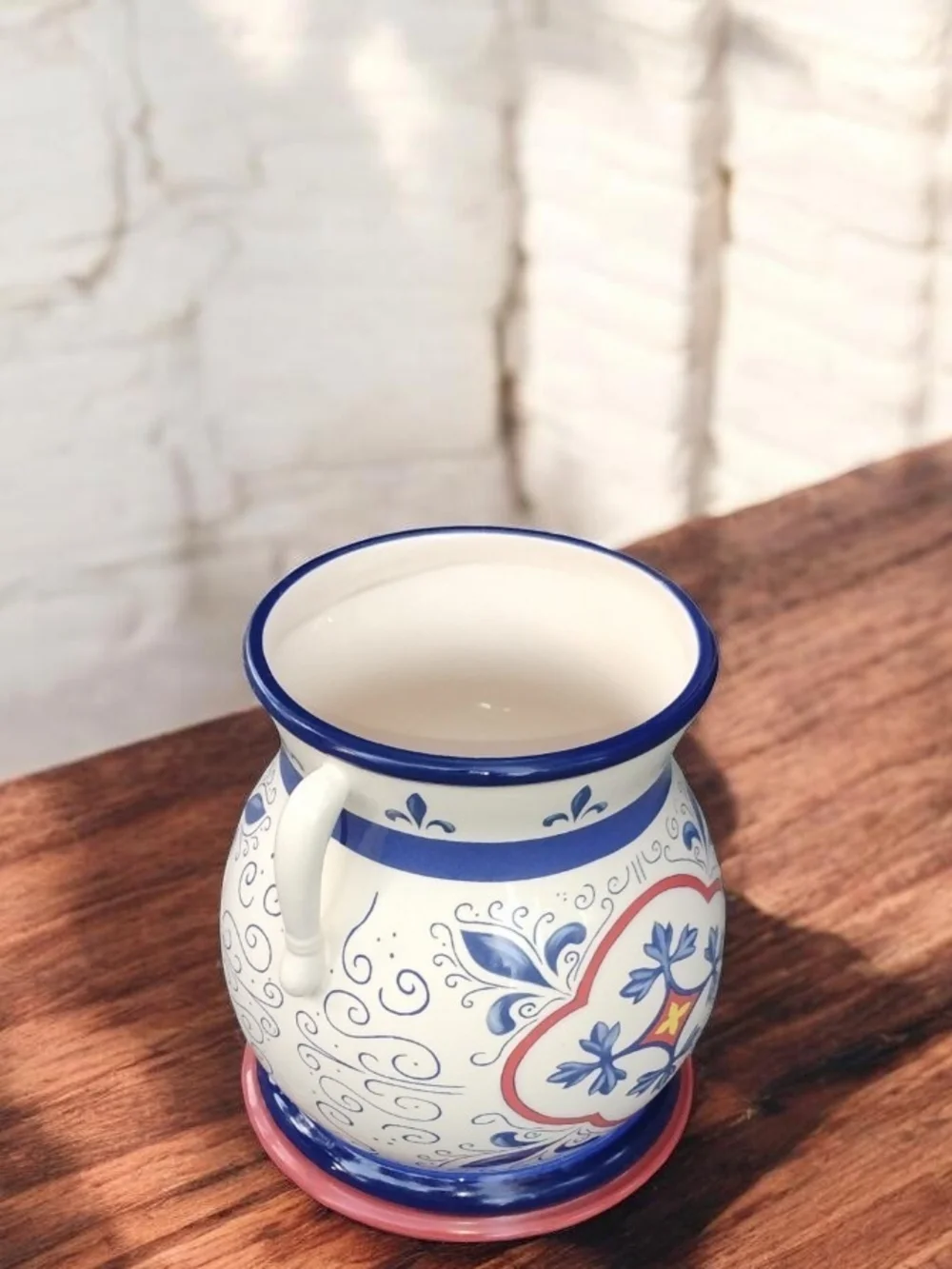 Vintage Nonni’s Biscotti Ceramic Cookie Jar - Hand-Painted Mediterranean Style